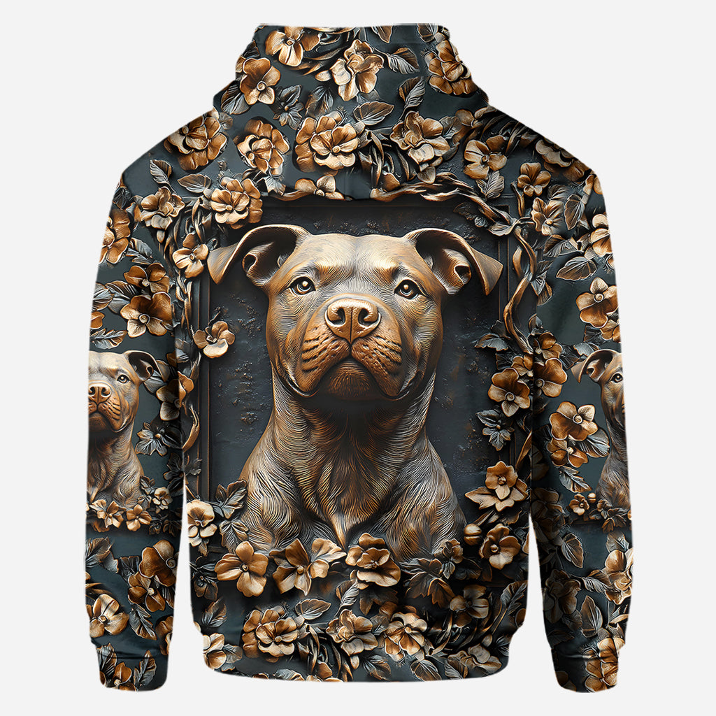 Strong Pitbull - Personalized Dog All Over Shirt