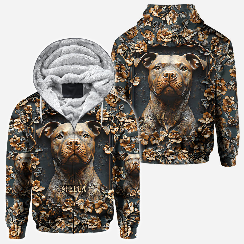 Strong Pitbull - Personalized Dog All Over Shirt