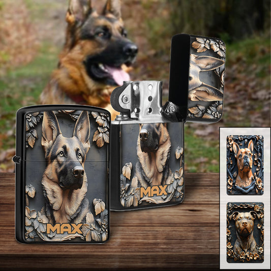 Briquet personnalisé pour chien Berger Allemand robuste