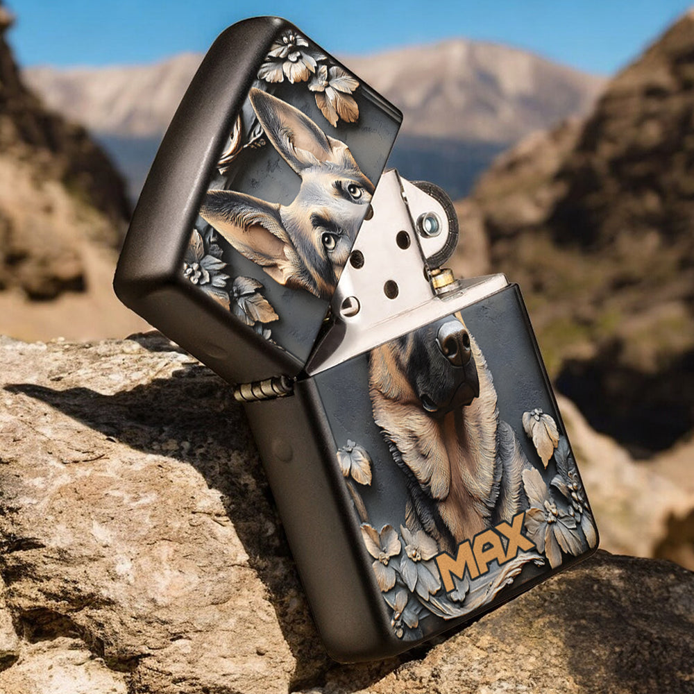 Strong German Shepherd - Personalized Dog Lighter