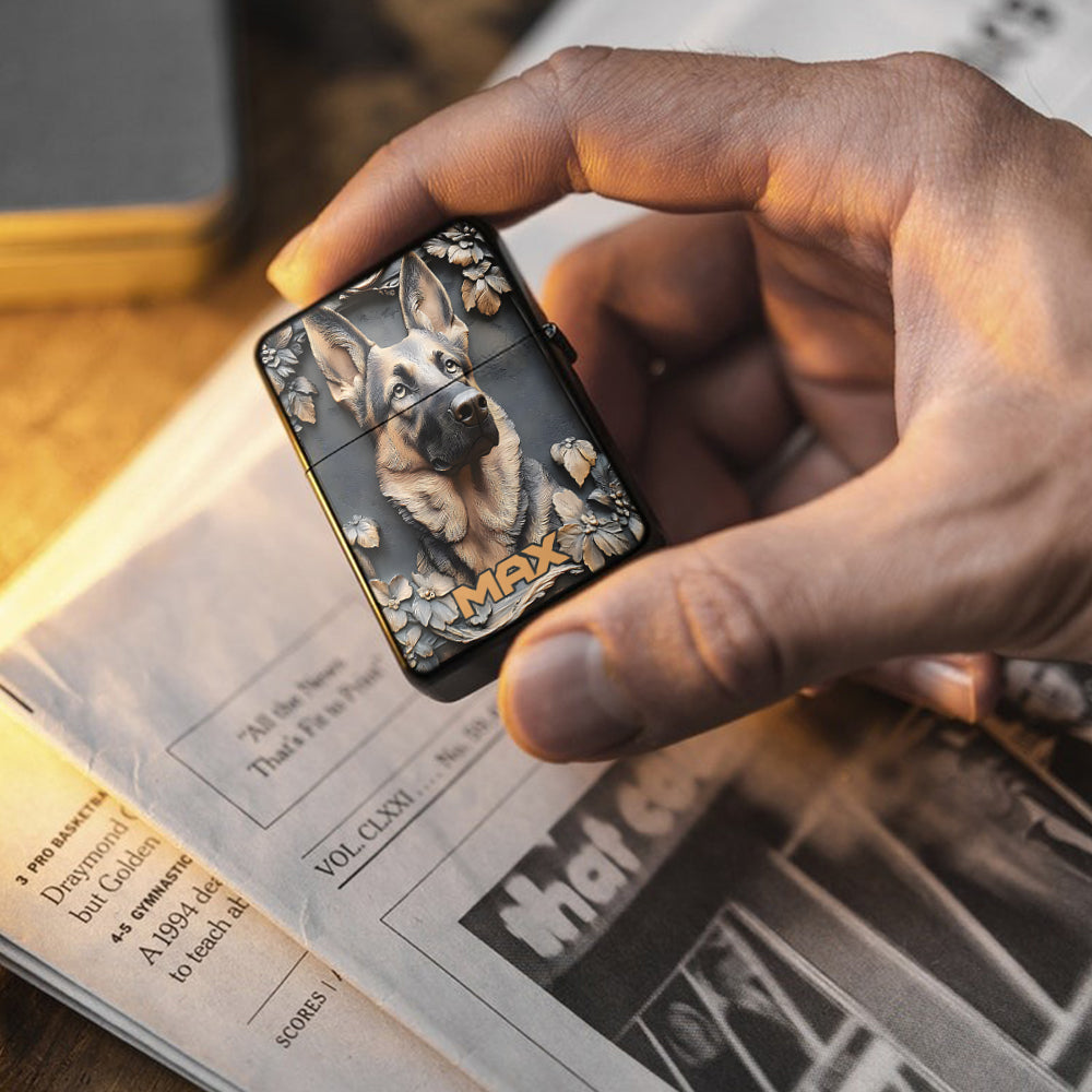 Strong German Shepherd - Personalized Dog Lighter