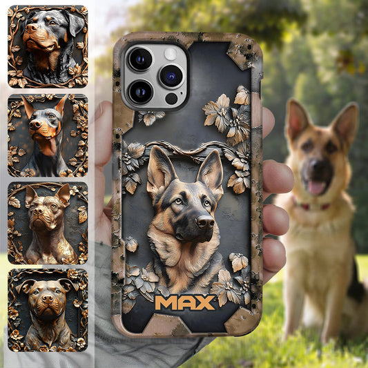 Strong German Shepherd - Personalized Dog Full Print Phone Case