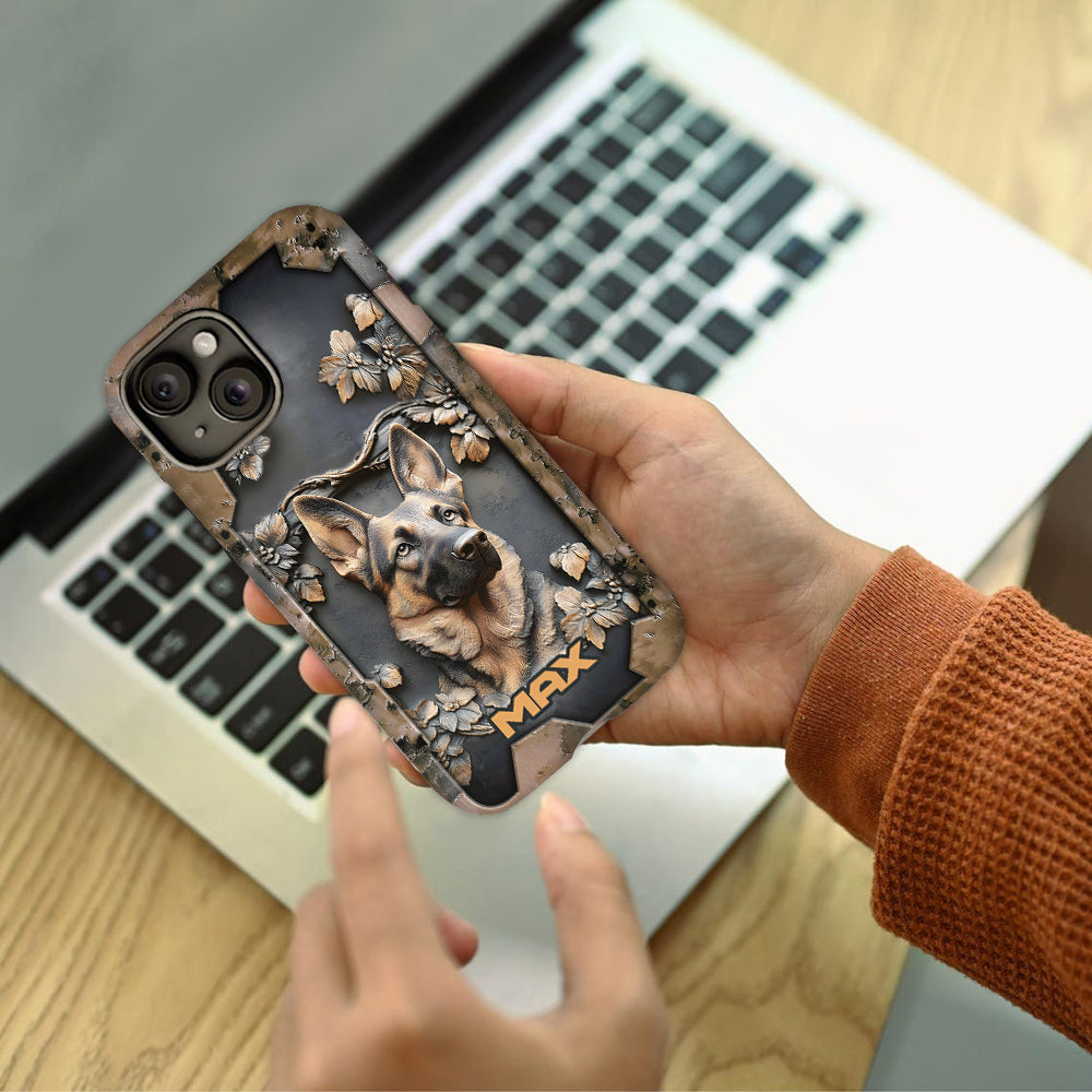 Strong German Shepherd - Personalized Dog Full Print Phone Case