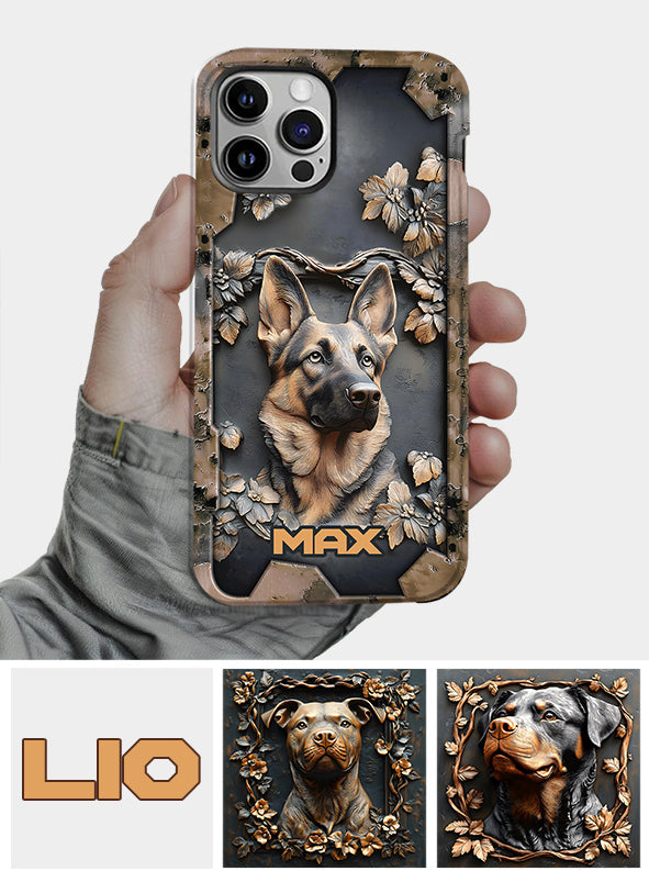 Strong German Shepherd - Personalized Dog Full Print Phone Case
