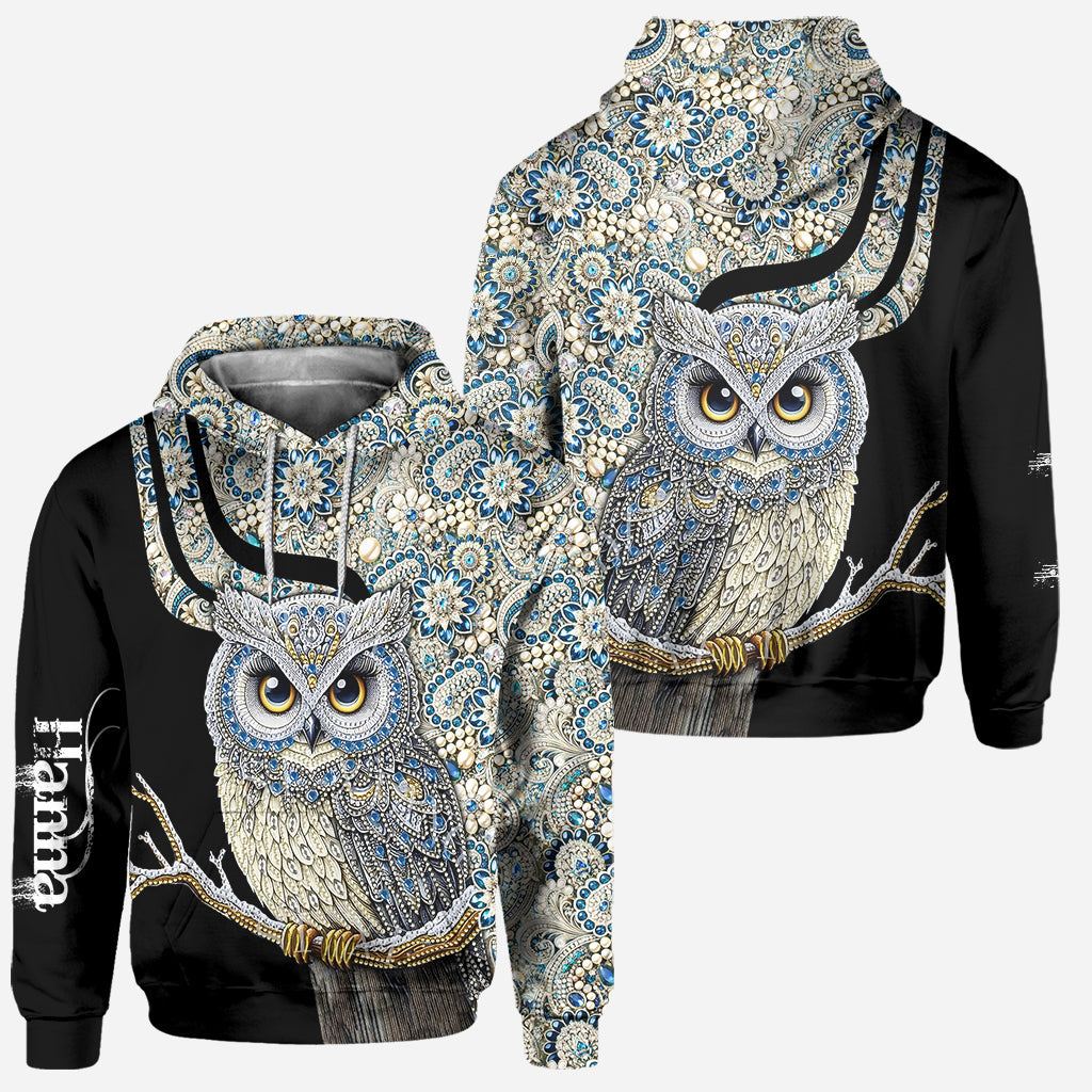 Magnifique hibou - Sweat à capuche et leggings personnalisés avec hibou