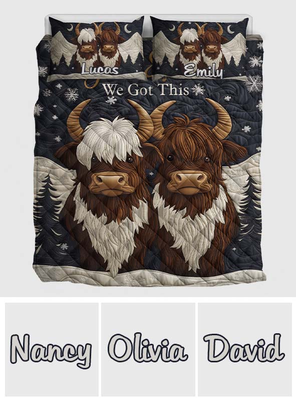 Toi et moi, on gère ça - Ensemble de courtepointe personnalisé