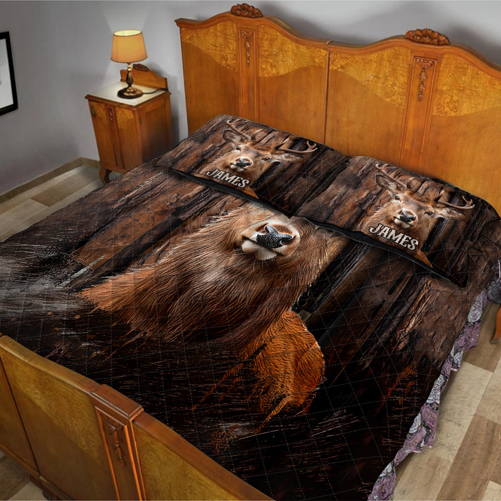 Love Hunting - Personalized Hunting Quilt Set
