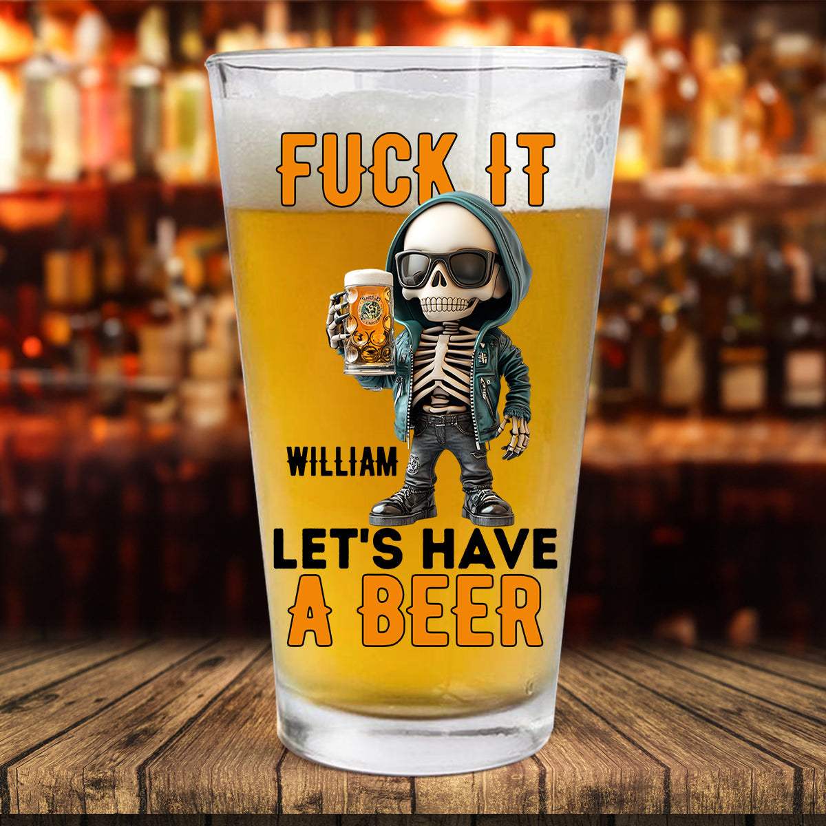 Prenons une bière - Verre à bière personnalisé