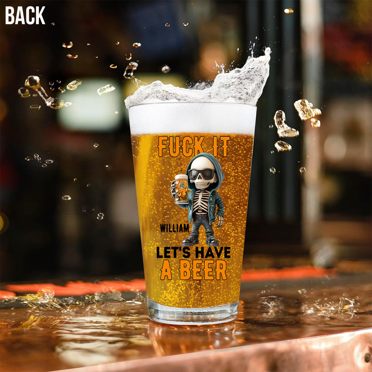 Prenons une bière - Verre à bière personnalisé
