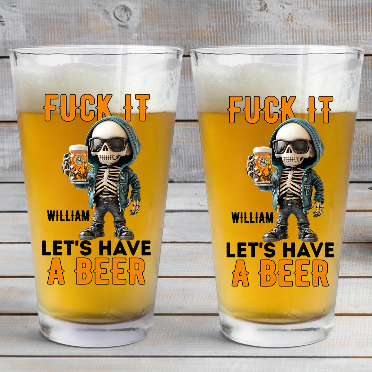 Prenons une bière - Verre à bière personnalisé