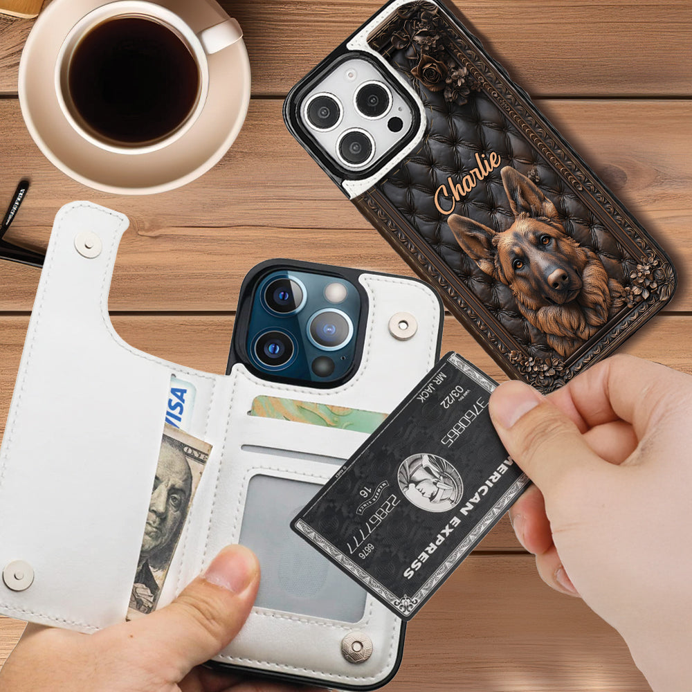 German Shepherd Lover - Personalized Dog Foldable Wallet Phone Case