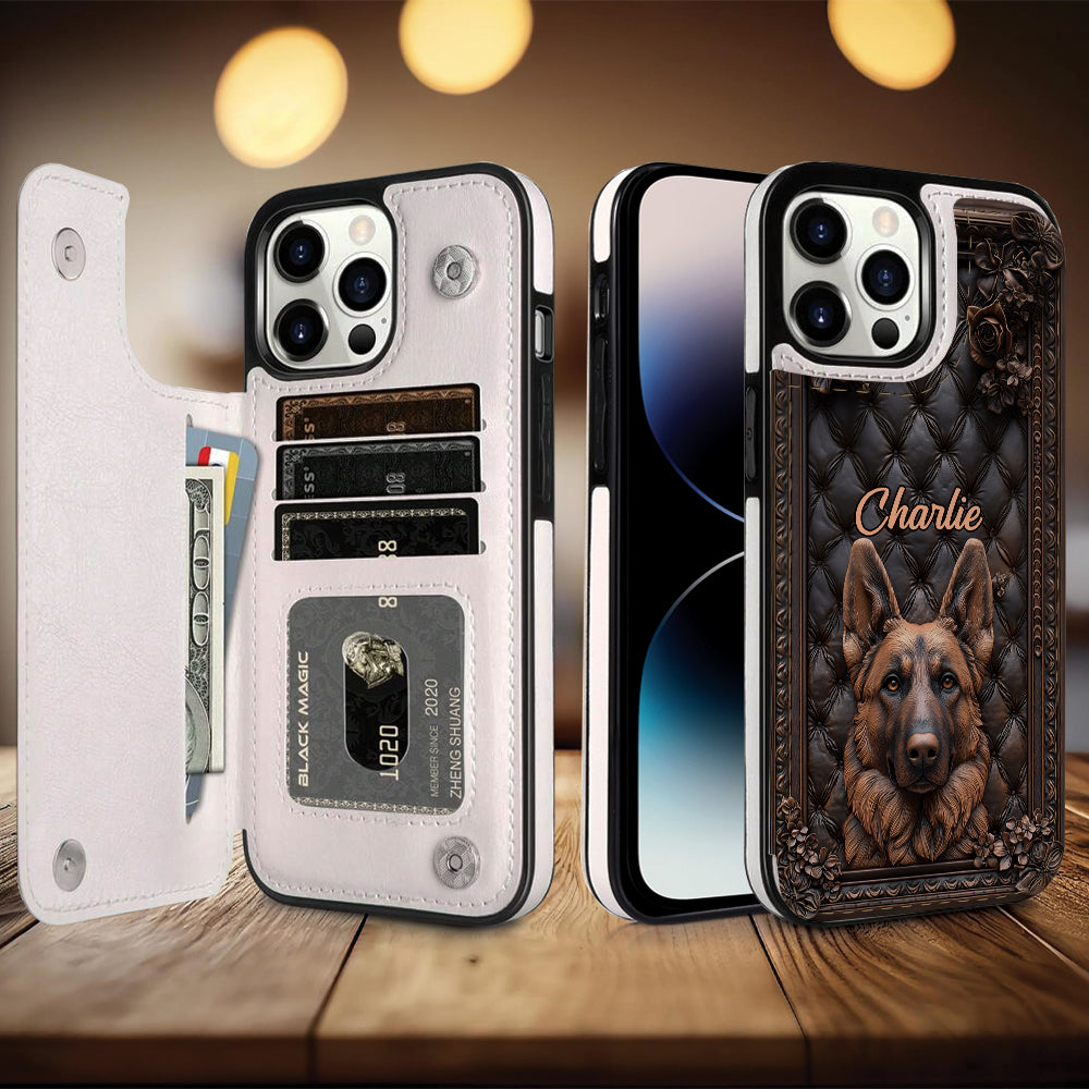 German Shepherd Lover - Personalized Dog Foldable Wallet Phone Case
