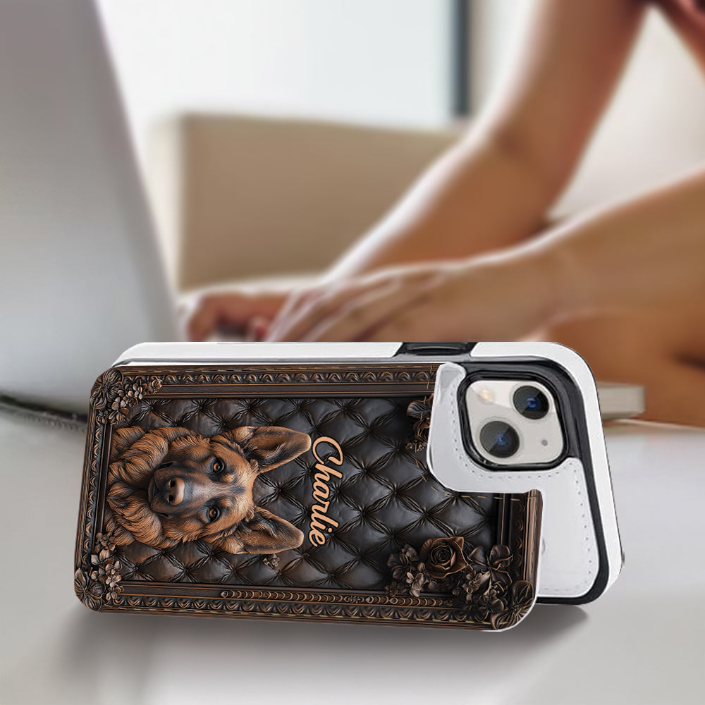 German Shepherd Lover - Personalized Dog Foldable Wallet Phone Case