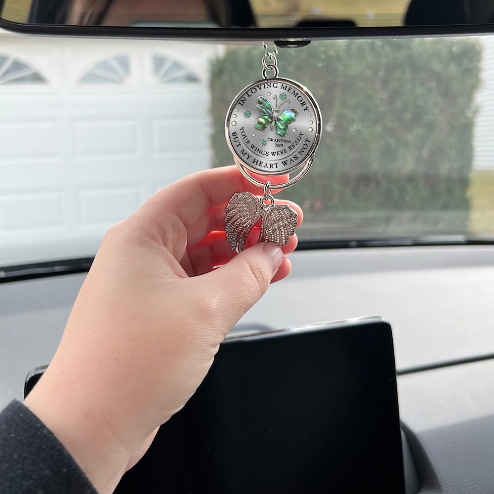 Your Wings Were Ready But My Heart Was Not - Personalized Memorial Wings Ornament