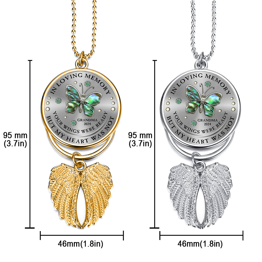Your Wings Were Ready But My Heart Was Not - Personalized Memorial Wings Ornament