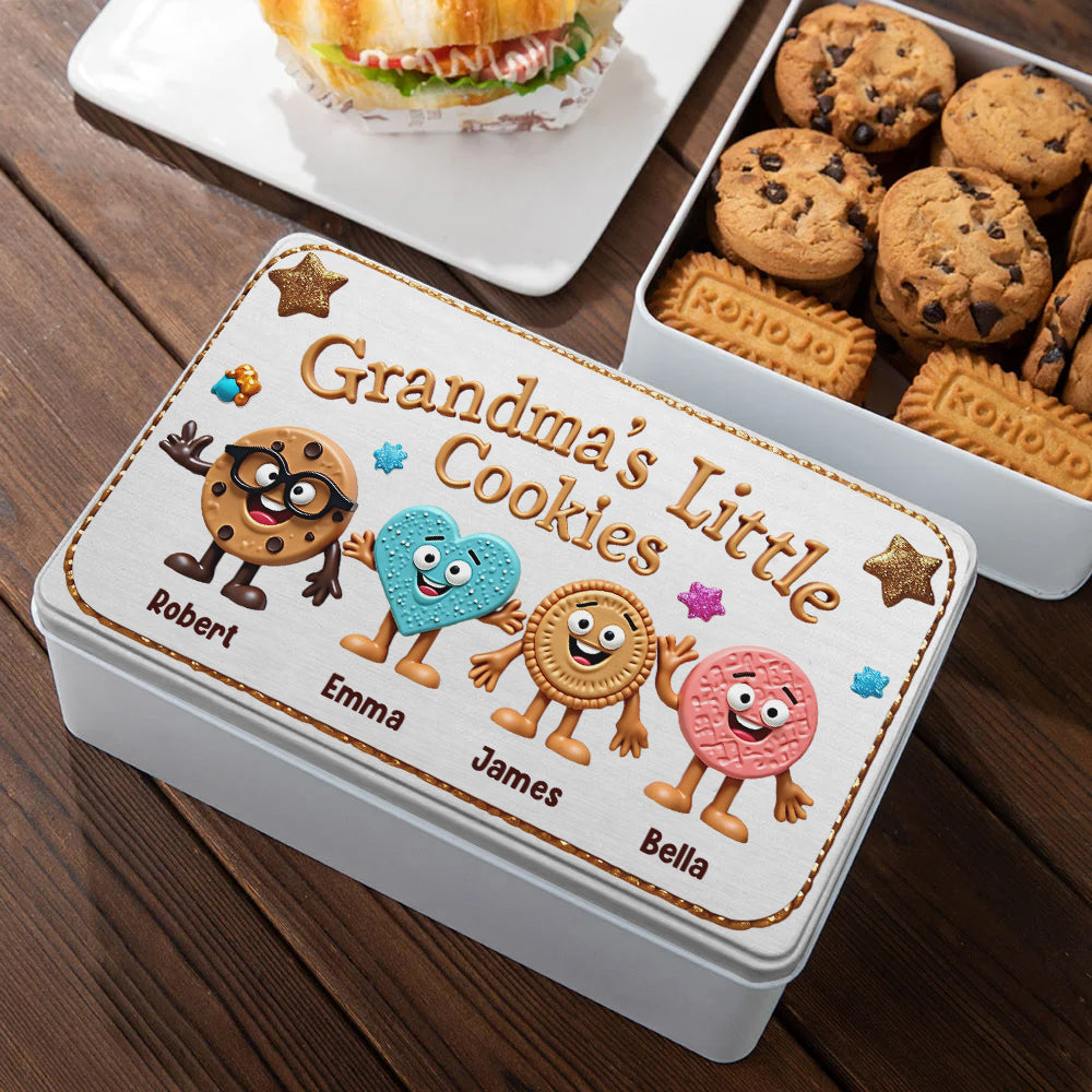Petits biscuits de grand-mère - Boîte à biscuits personnalisée pour grand-mère
