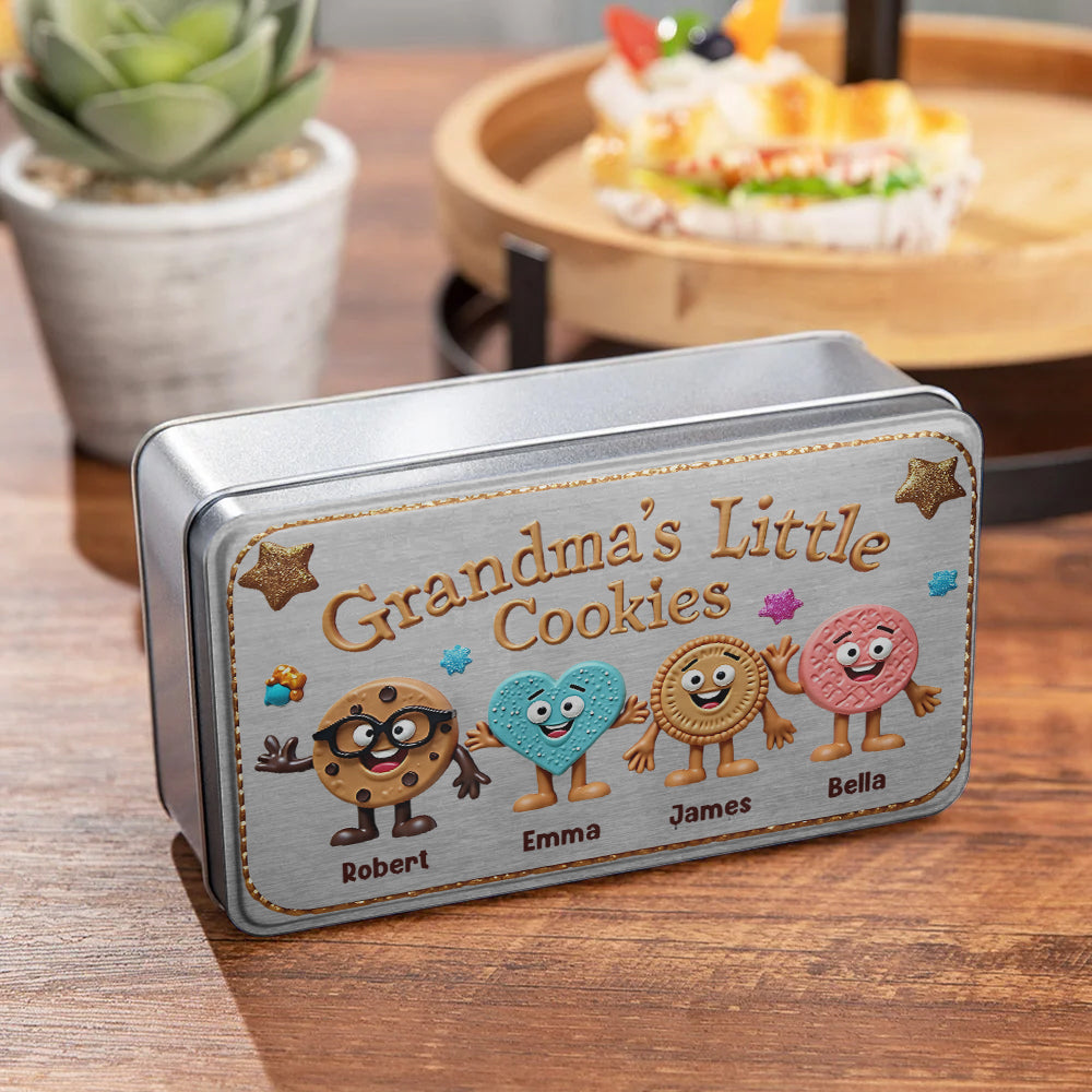 Petits biscuits de grand-mère - Boîte à biscuits personnalisée pour grand-mère