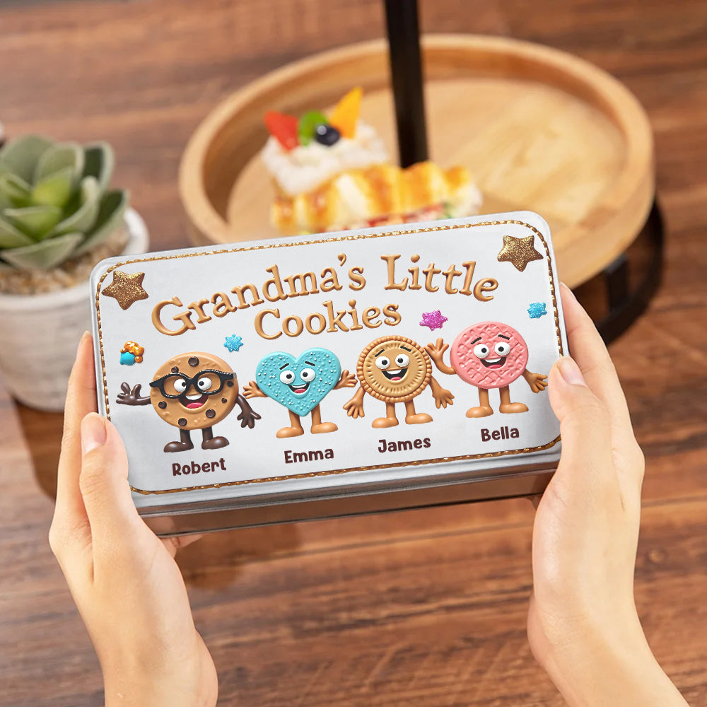 Petits biscuits de grand-mère - Boîte à biscuits personnalisée pour grand-mère