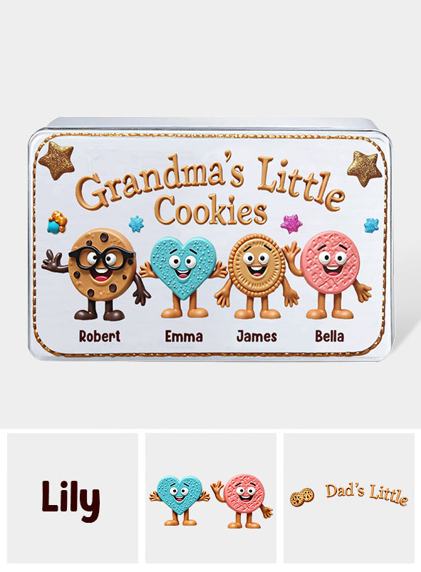 Petits biscuits de grand-mère - Boîte à biscuits personnalisée pour grand-mère