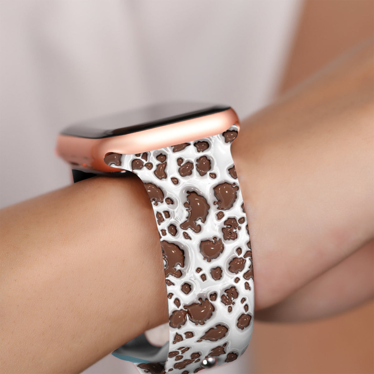 Bracelet Apple Watch personnalisé « Juste une fille qui aime les vaches des Highlands »