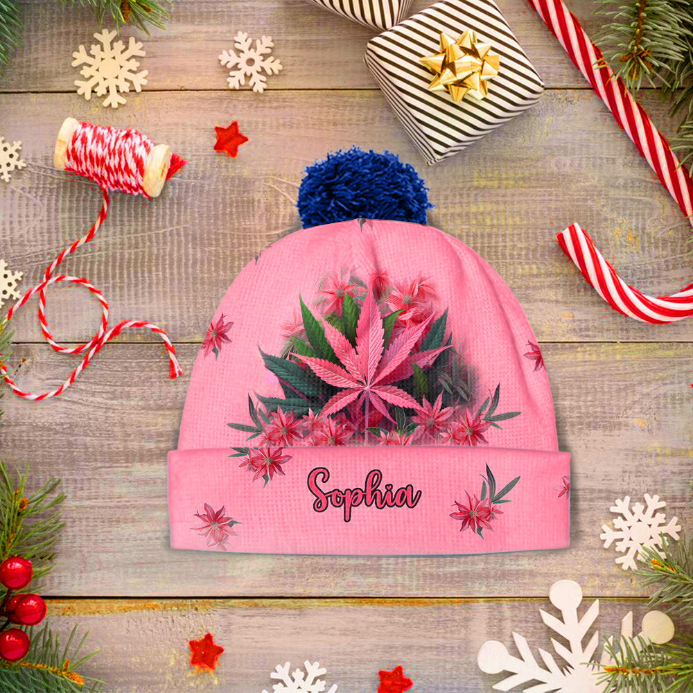Pink Stoner - Personalized Weed Beanie Hat