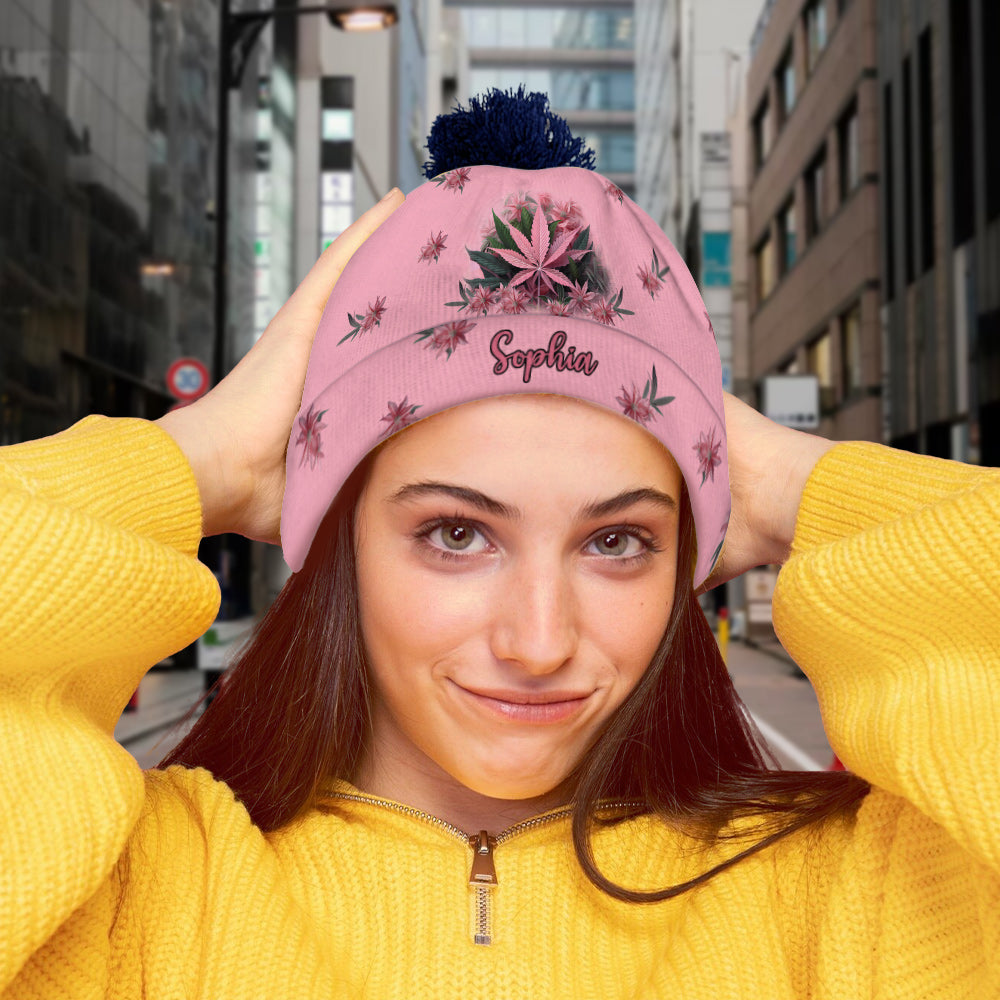 Pink Stoner - Personalized Weed Beanie Hat