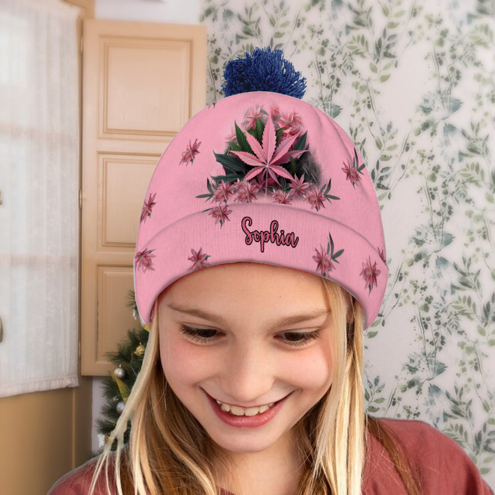 Pink Stoner - Personalized Weed Beanie Hat