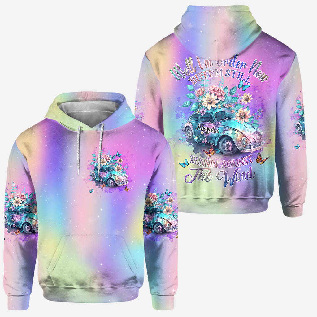 Courir contre le vent - Sweat à capuche et legging hippie personnalisés