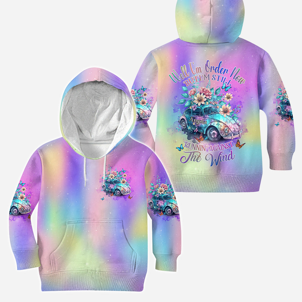 Courir contre le vent - Sweat à capuche et legging hippie personnalisés