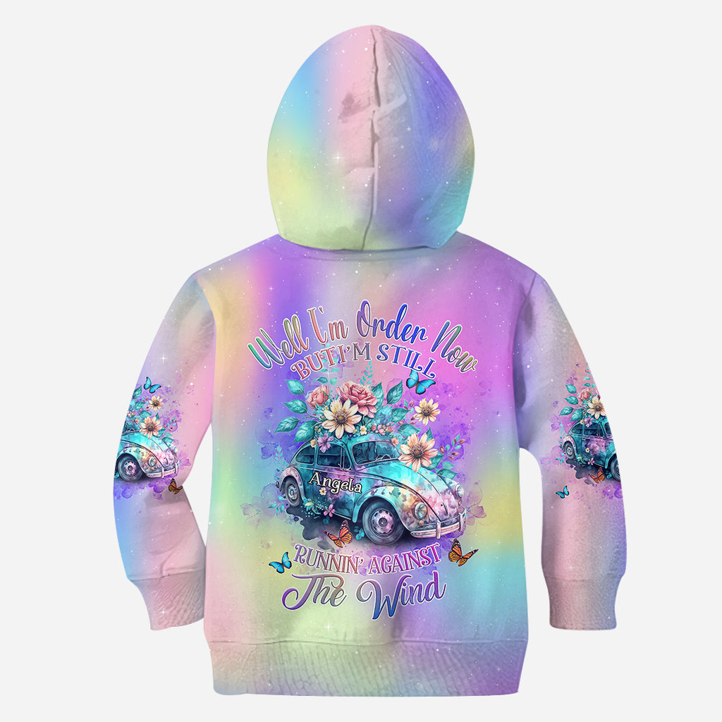 Courir contre le vent - Sweat à capuche et legging hippie personnalisés