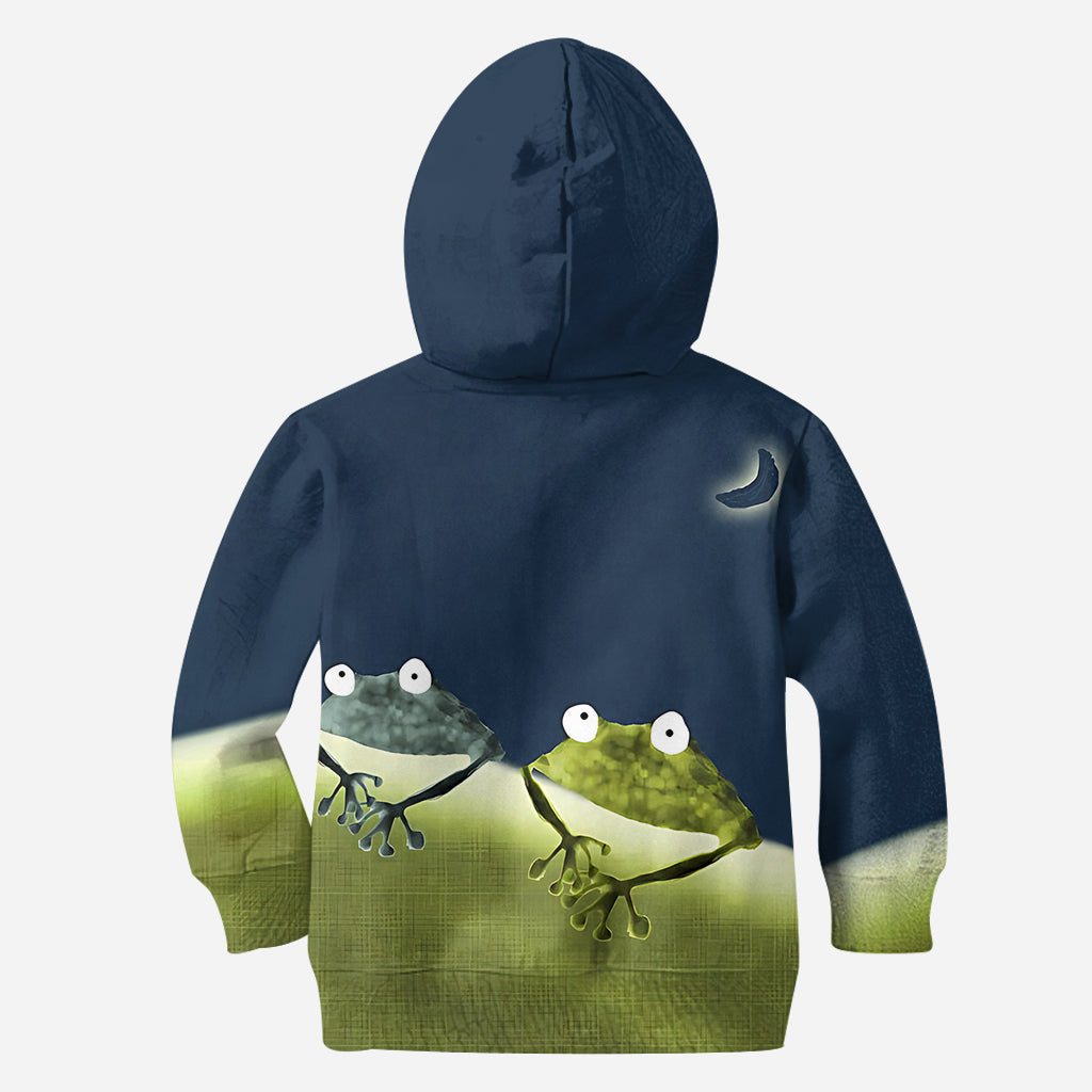 J'adore les grenouilles - Sweat à capuche et legging personnalisés avec grenouille