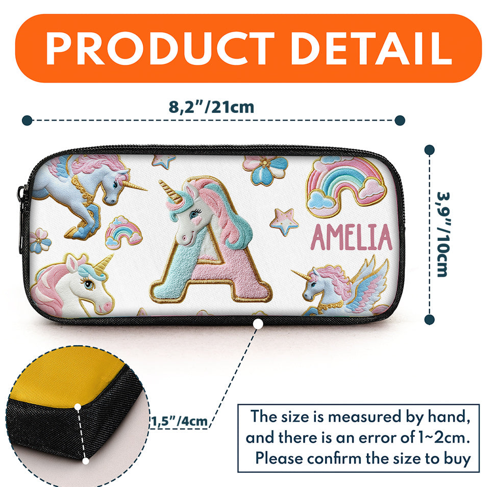 Magnifique alphabet licorne - Sac à dos et trousse personnalisés pour enfant