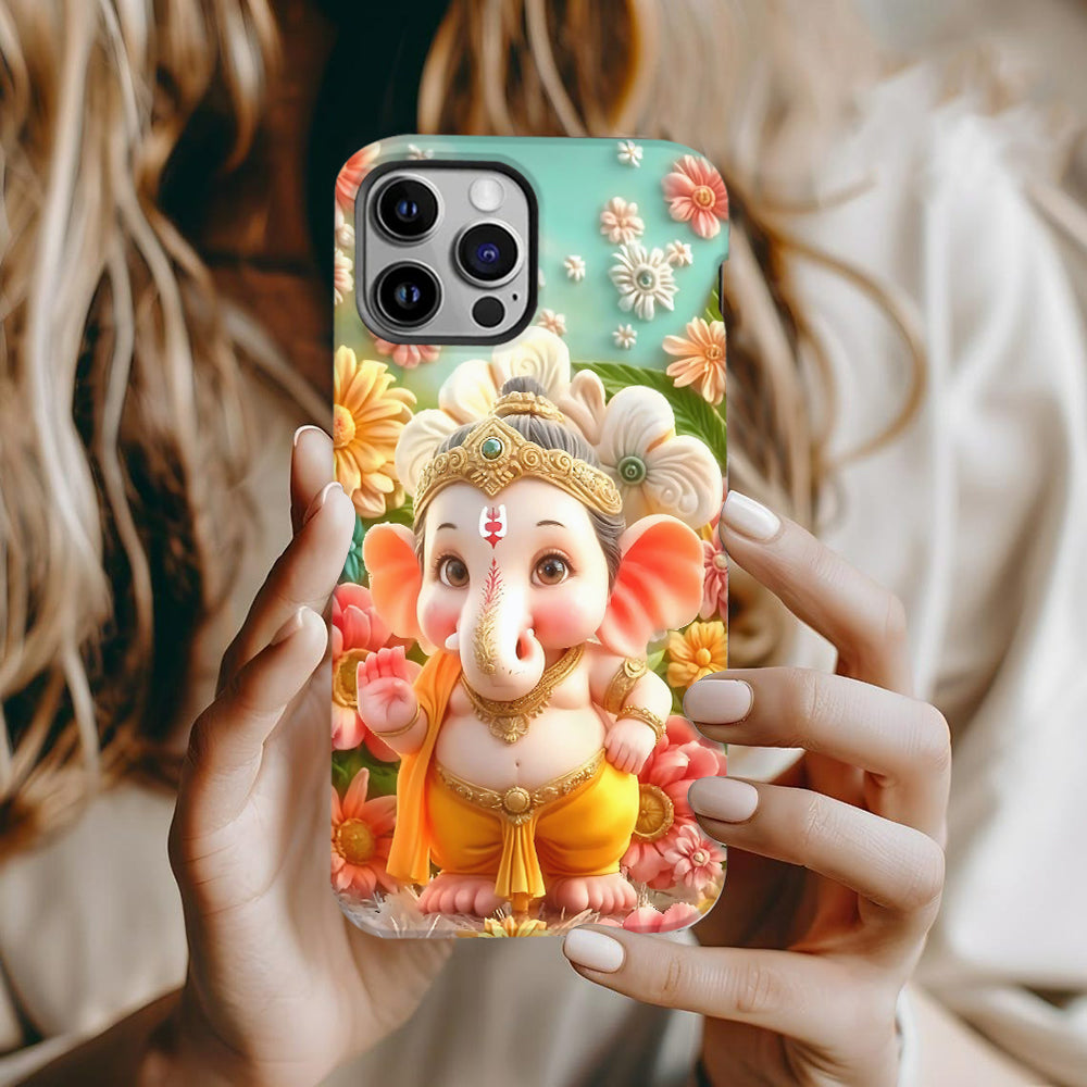 Coque de téléphone Ganesha - Impression intégrale hindoue