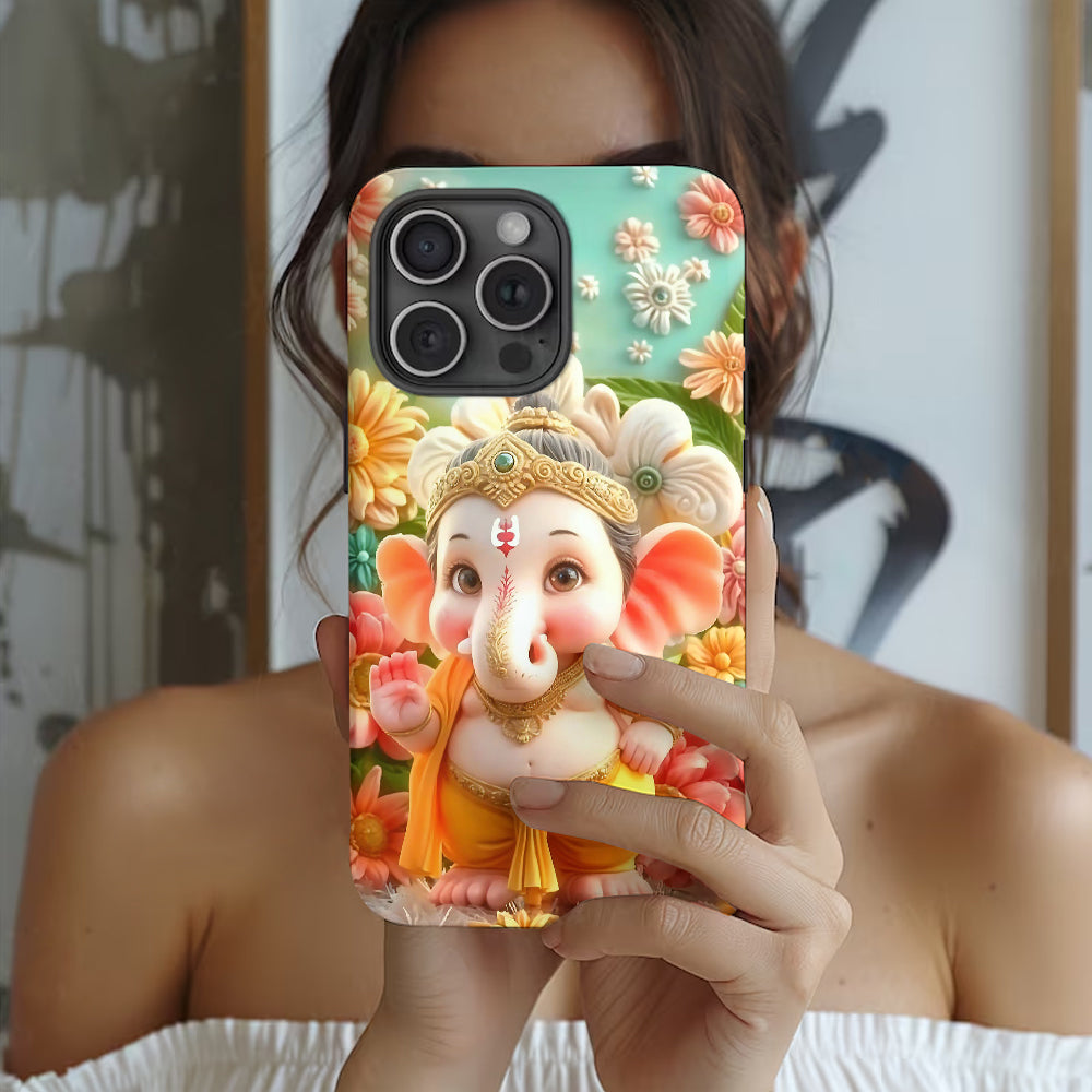 Coque de téléphone Ganesha - Impression intégrale hindoue