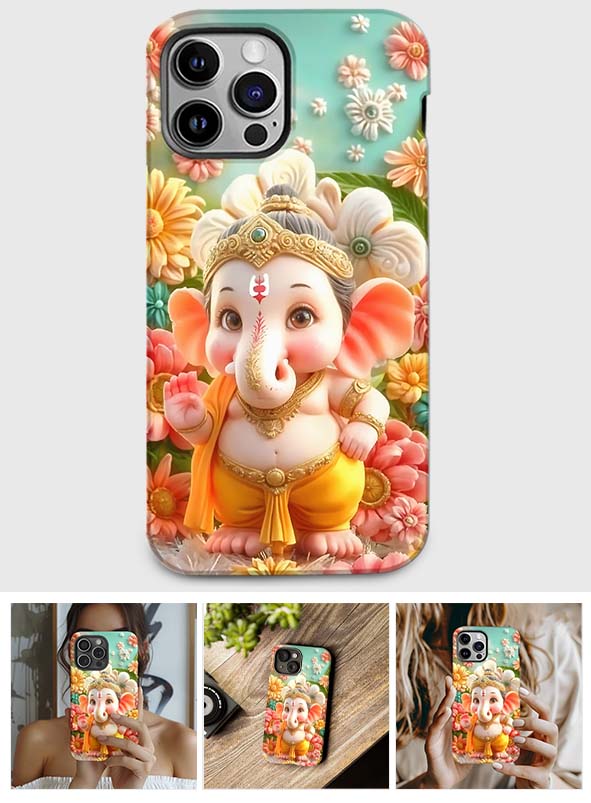 Coque de téléphone Ganesha - Impression intégrale hindoue