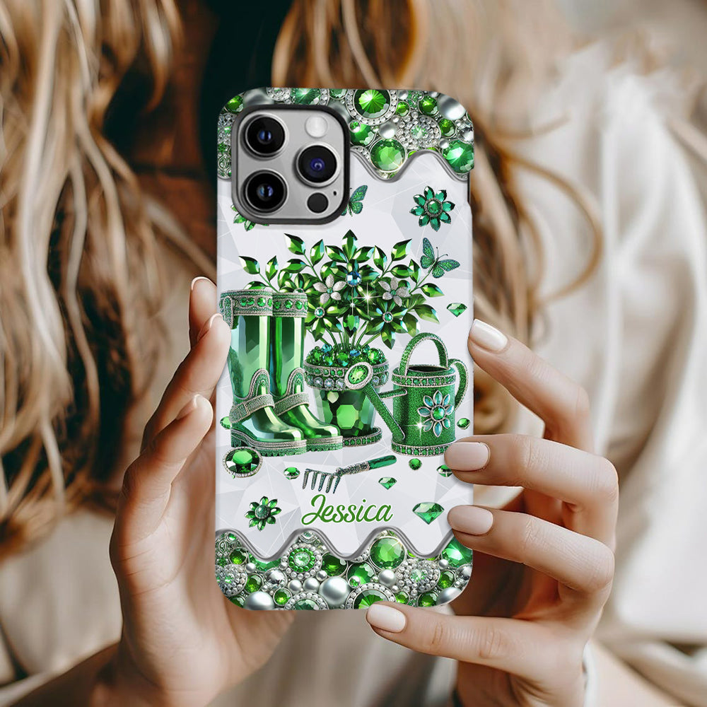 Just A Girl Who Loves Gardening - Personalized Gardening Full Print Phone Case