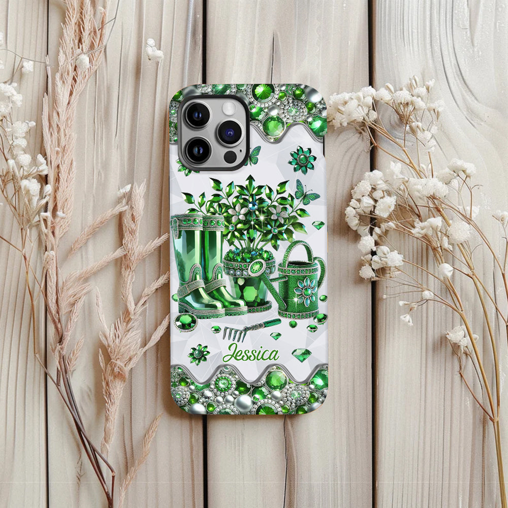 Just A Girl Who Loves Gardening - Personalized Gardening Full Print Phone Case