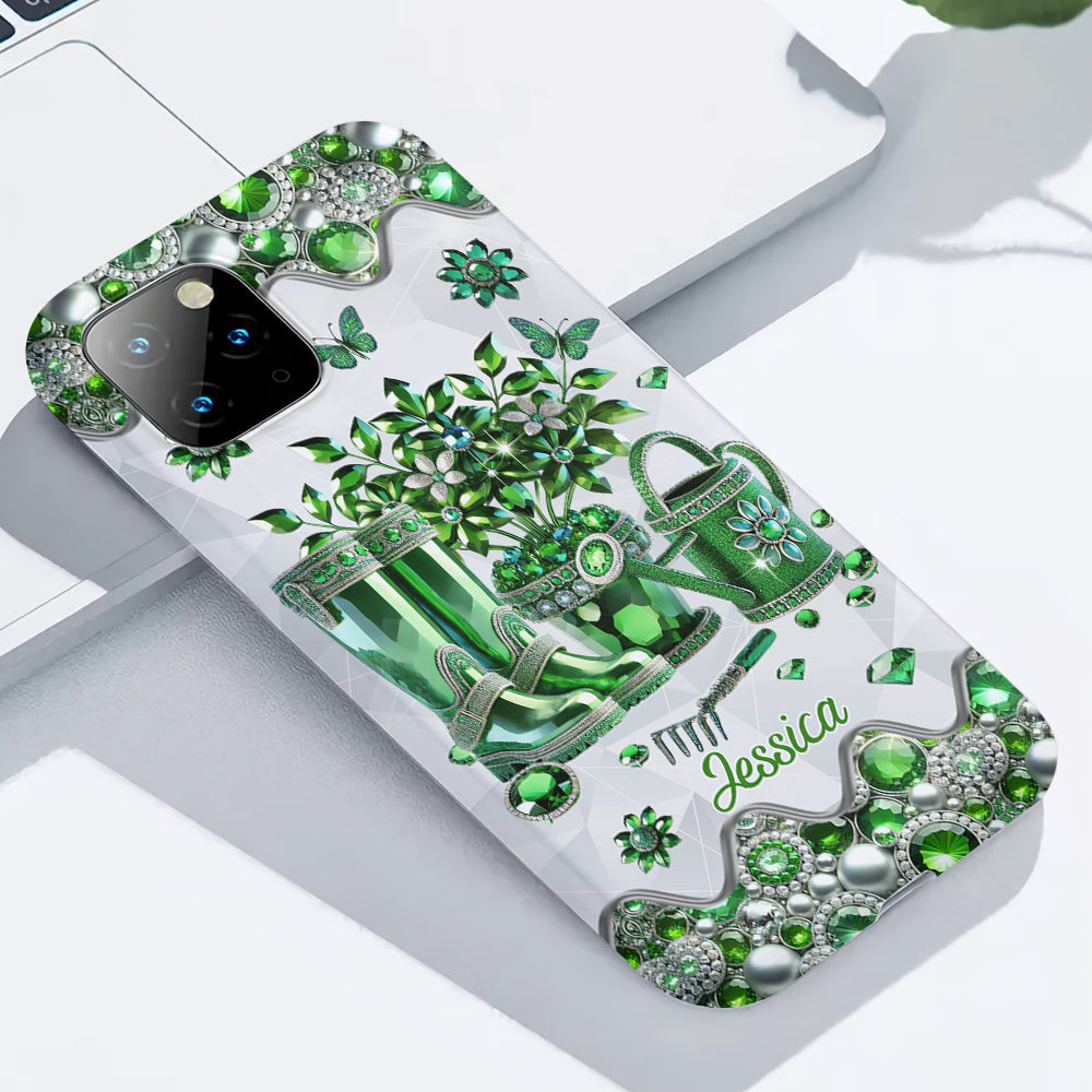 Just A Girl Who Loves Gardening - Personalized Gardening Full Print Phone Case