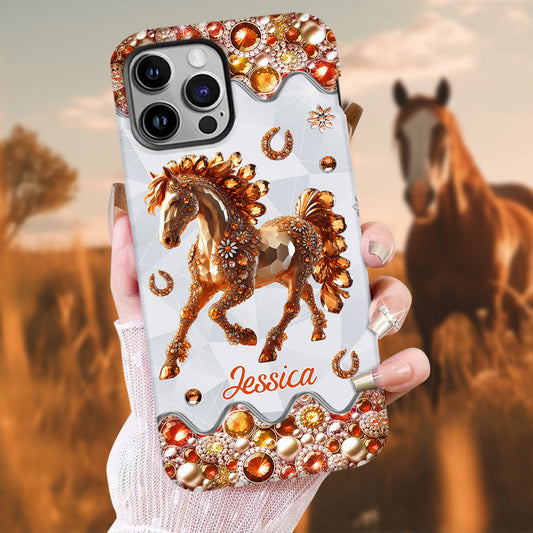 Just A Girl Who Loves Horses - Personalized Horse Full Print Phone Case