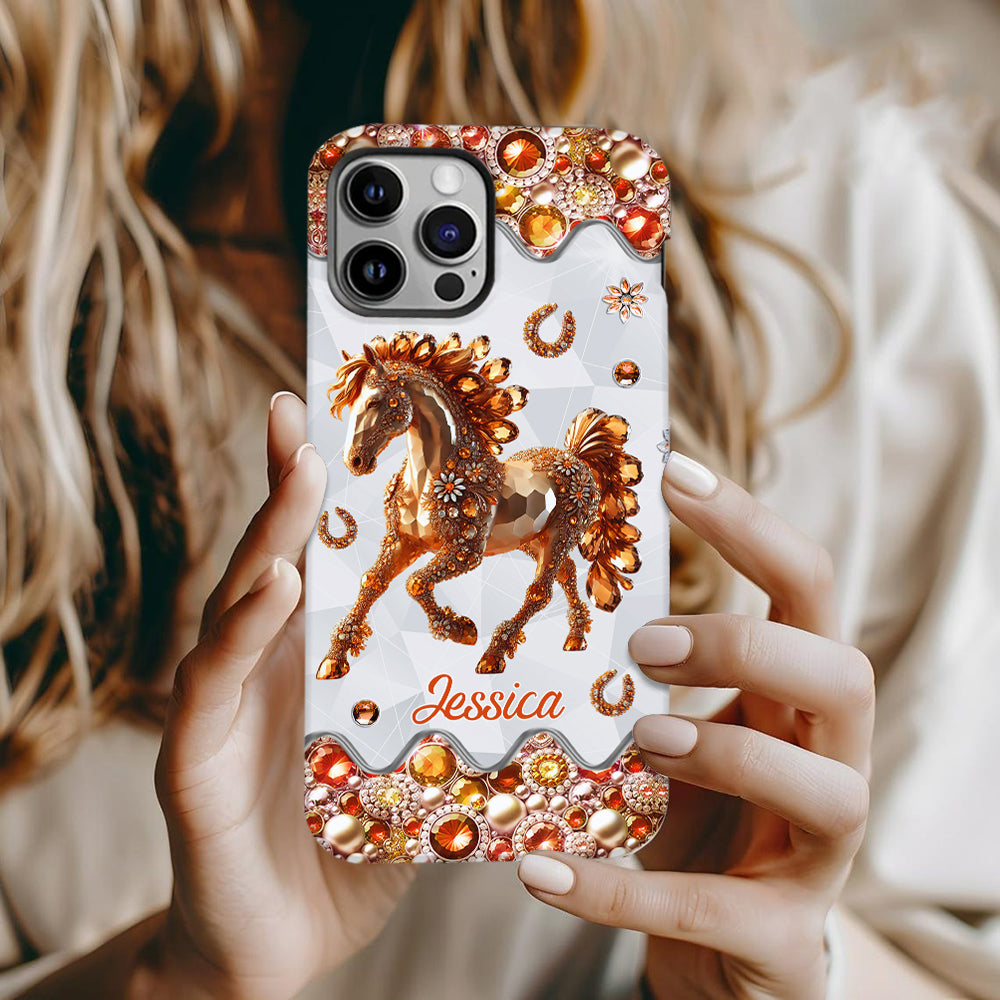 Just A Girl Who Loves Horses - Personalized Horse Full Print Phone Case