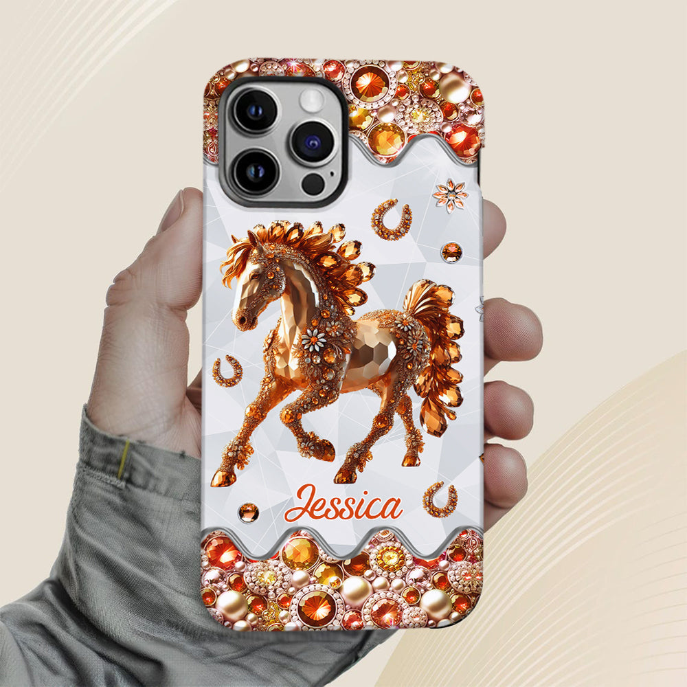 Just A Girl Who Loves Horses - Personalized Horse Full Print Phone Case