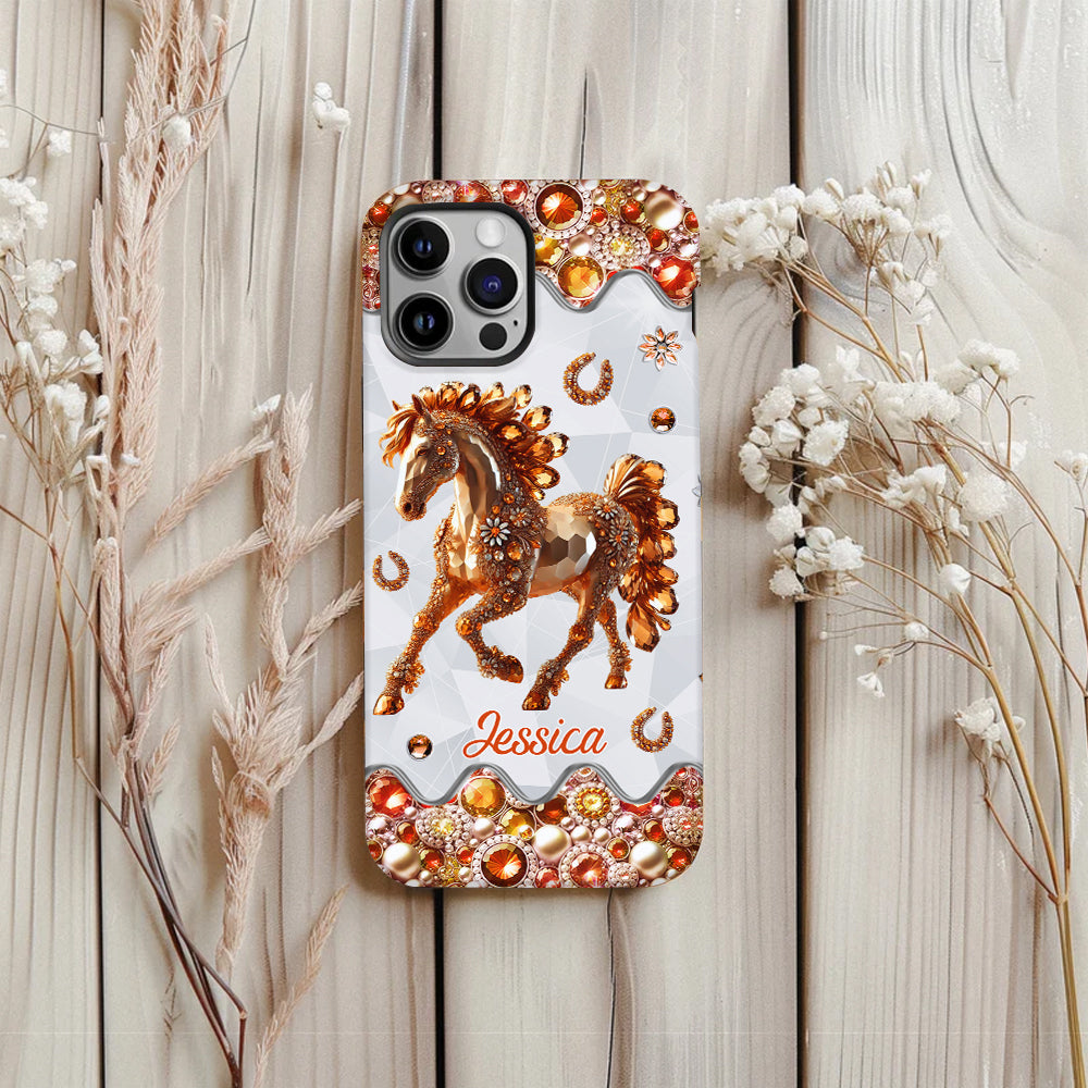Just A Girl Who Loves Horses - Personalized Horse Full Print Phone Case