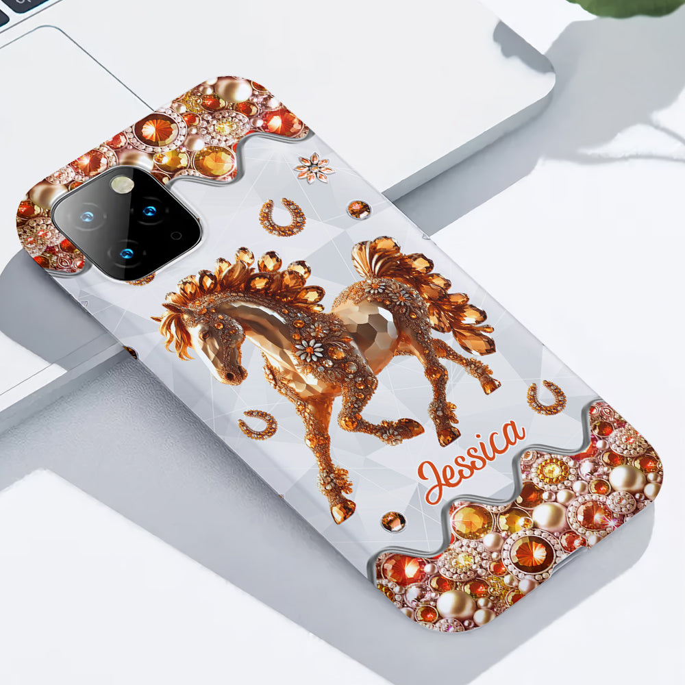 Just A Girl Who Loves Horses - Personalized Horse Full Print Phone Case