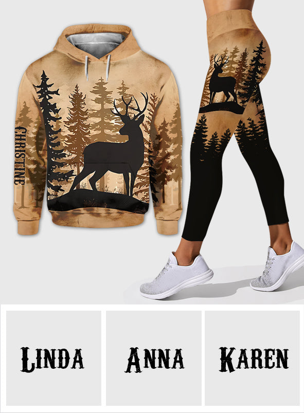 Fille de la campagne - Sweat à capuche et legging de chasse personnalisés