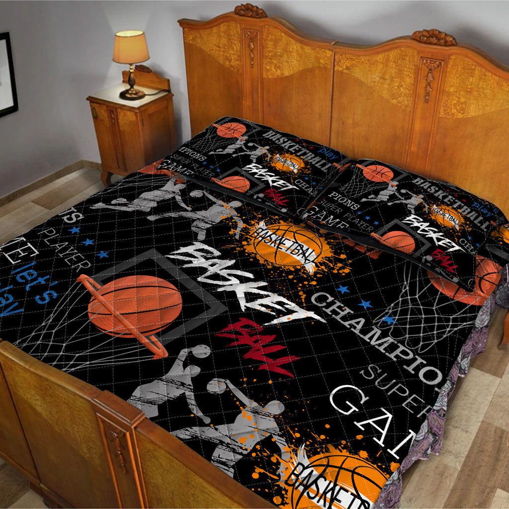 Basketball Lover - Personalized Basketball Quilt Set