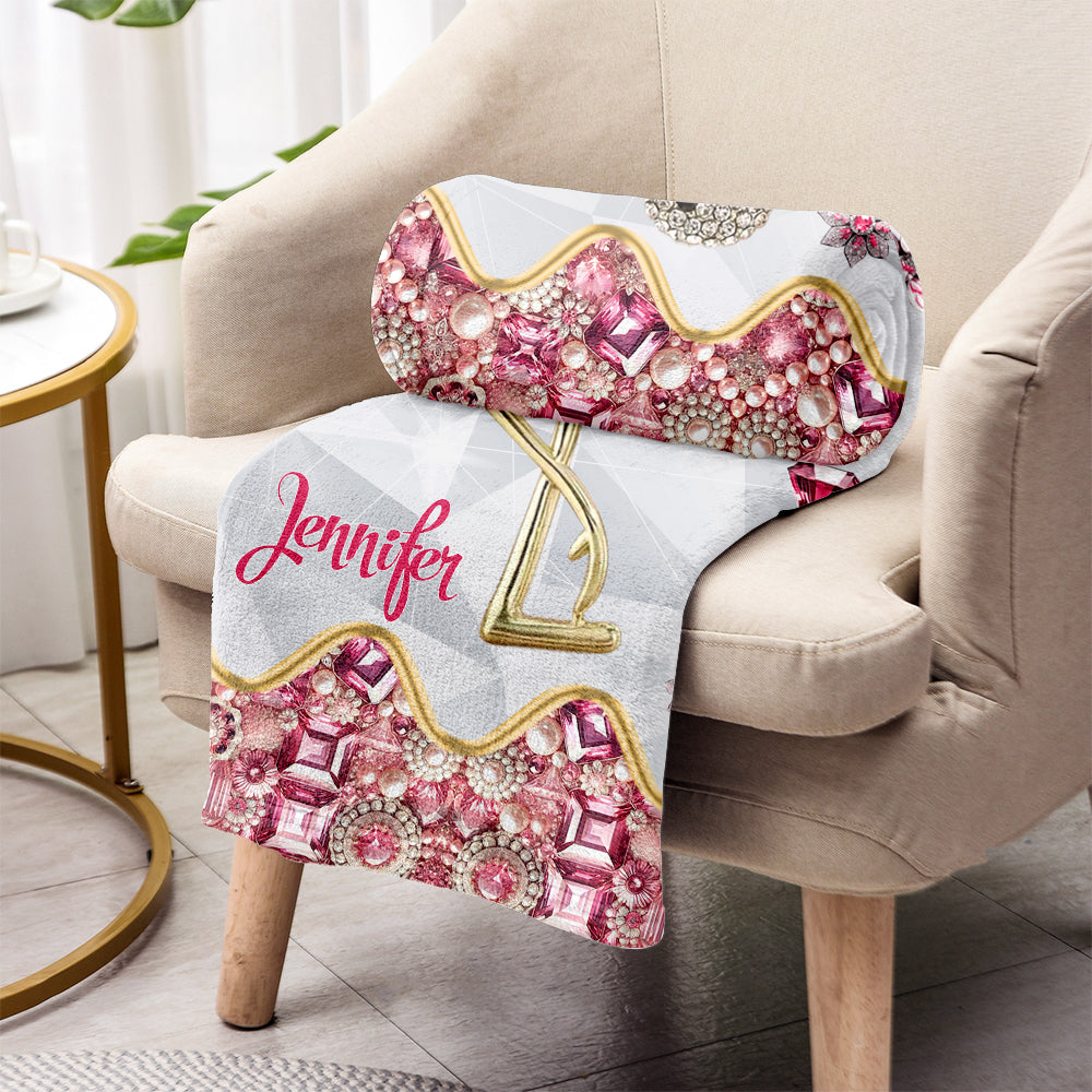 Juste une fille qui aime les flamants roses - Couverture flamant rose personnalisée