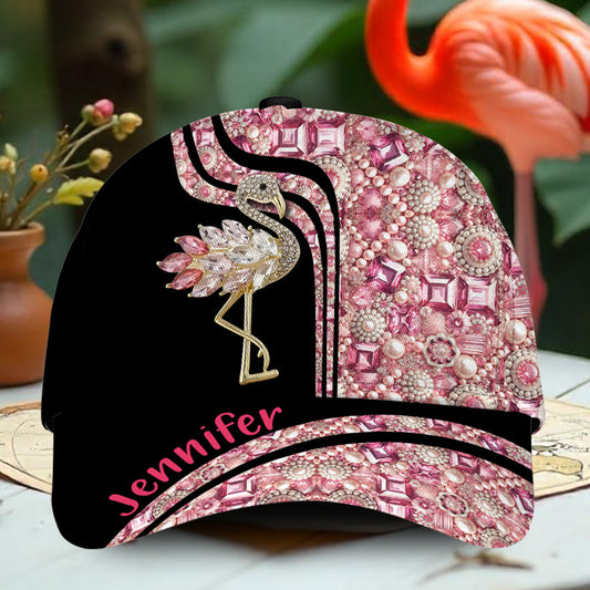 Casquette classique personnalisée « J’adore les flamants roses »