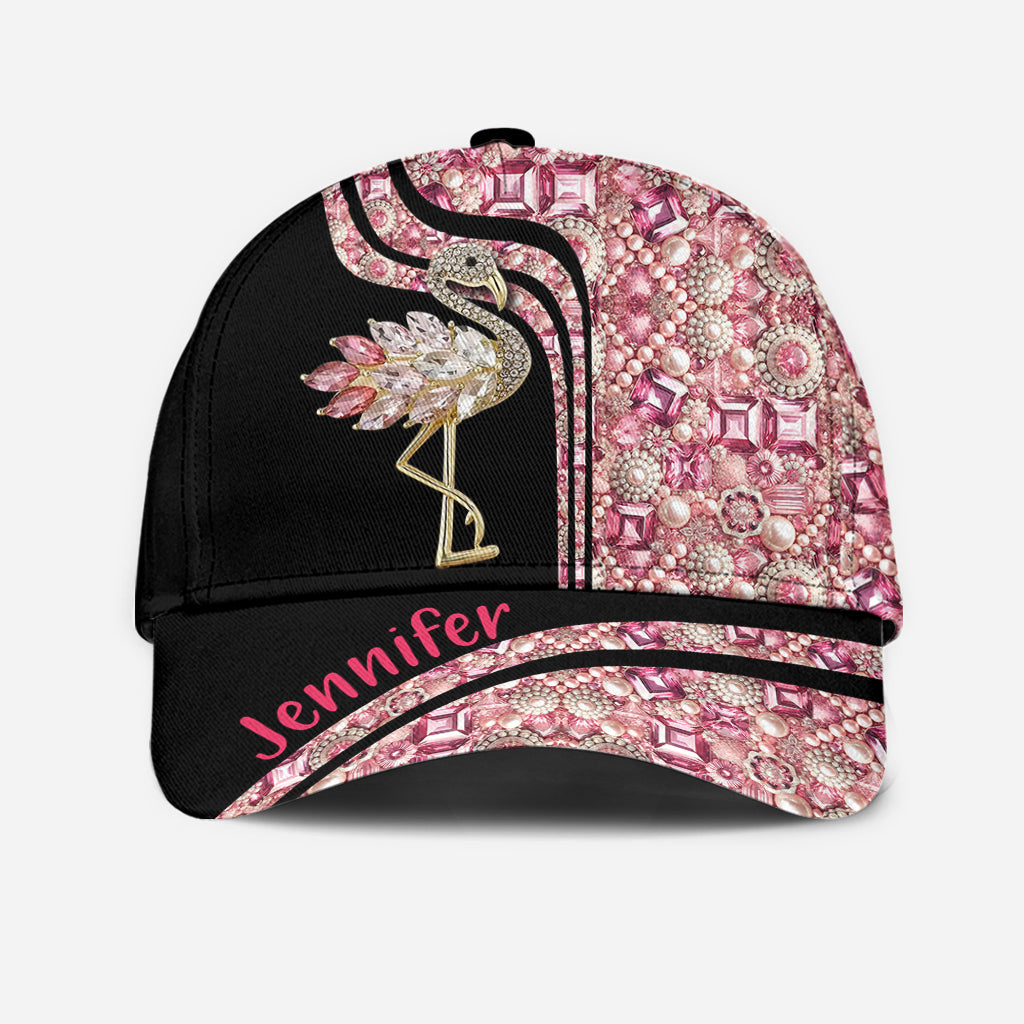 Casquette classique personnalisée « J’adore les flamants roses »
