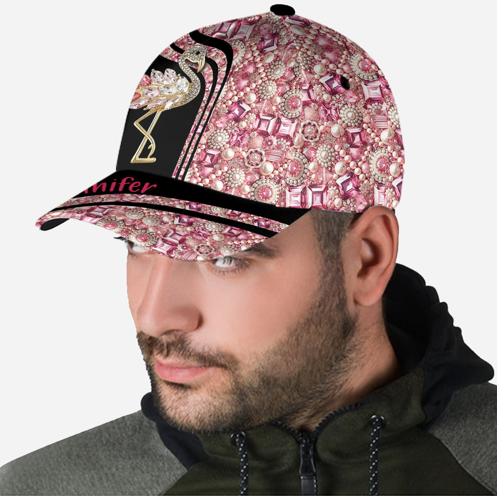 Casquette classique personnalisée « J’adore les flamants roses »