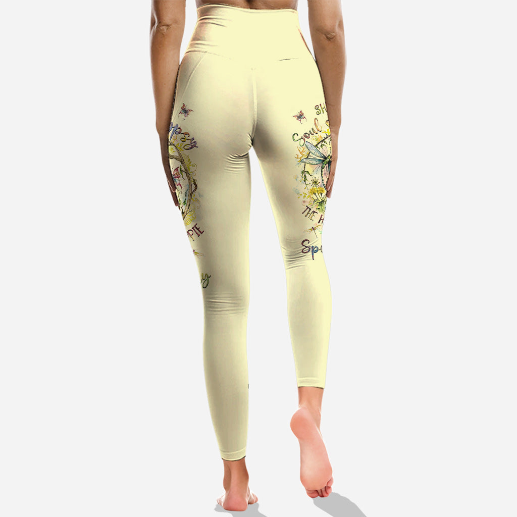 Esprit d'une libellule féerique - Sweat à capuche et legging hippie personnalisés